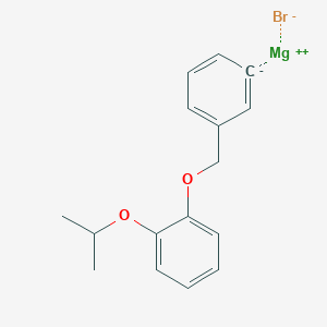 molecular formula C16H17BrMgO2 B14893676 3-(2-Isopropoxyphenoxymethyl)phenylmagnesium bromide 