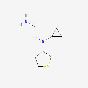 B1489370 N1-cyclopropyl-N1-(tetrahydrothiophen-3-yl)ethane-1,2-diamine CAS No. 1547081-54-8