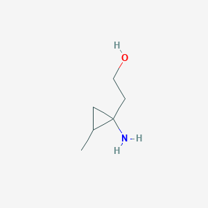 molecular formula C6H13NO B14893718 2-(1-Amino-2-methyl-cyclopropyl)ethanol 