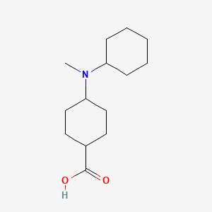 molecular formula C14H25NO2 B1489372 4-[环己基(甲基)氨基]环己烷-1-羧酸 CAS No. 1554121-90-2