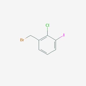 molecular formula C7H5BrClI B14893725 1-(Bromomethyl)-2-chloro-3-iodobenzene 