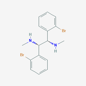 molecular formula C16H18Br2N2 B14893758 (1S,2S)-1,2-Bis(2-bromophenyl)-N1,N2-dimethylethane-1,2-diamine 