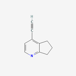 molecular formula C10H9N B14893761 4-Ethynyl-6,7-dihydro-5H-cyclopenta[b]pyridine 