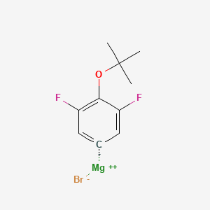 molecular formula C10H11BrF2MgO B14893776 (4-t-Butoxy-3,5-difluorophenyl)magnesium bromide 