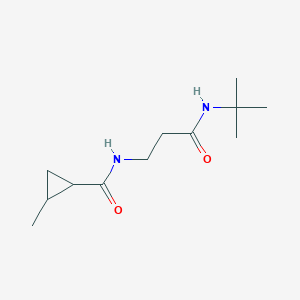 n-(3-(Tert-butylamino)-3-oxopropyl)-2-methylcyclopropane-1-carboxamide