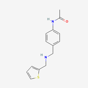 n-(4-(((Thiophen-2-ylmethyl)amino)methyl)phenyl)acetamide