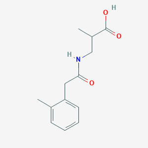 molecular formula C13H17NO3 B14893827 2-Methyl-3-(2-(o-tolyl)acetamido)propanoic acid 