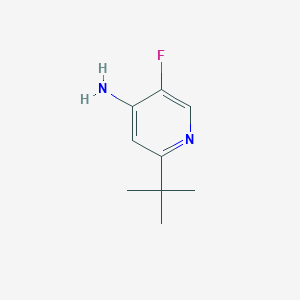 molecular formula C9H13FN2 B14893830 2-(tert-Butyl)-5-fluoropyridin-4-amine 