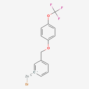 3-[4-(Trifluoromethoxy)phenoxymethyl]phenylZinc bromide