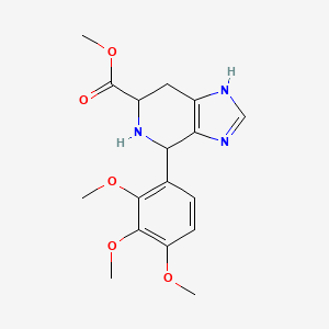 molecular formula C17H21N3O5 B14893866 methyl 4-(2,3,4-trimethoxyphenyl)-4,5,6,7-tetrahydro-3H-imidazo[4,5-c]pyridine-6-carboxylate 