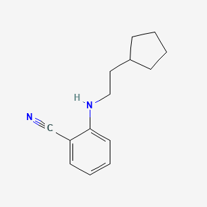 2-((2-Cyclopentylethyl)amino)benzonitrile