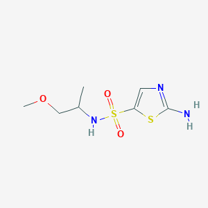 molecular formula C7H13N3O3S2 B1489390 2-氨基-N-(1-甲氧基丙烷-2-基)噻唑-5-磺酰胺 CAS No. 2098000-00-9