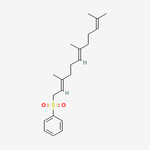 (((2E,6E)-3,7,11-Trimethyldodeca-2,6,10-trien-1-yl)sulfonyl)benzene