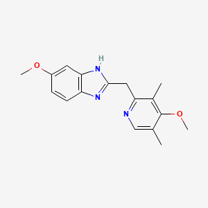 5-Methoxy-2-((4-methoxy-3,5-dimethylpyridin-2-yl)methyl)-1H-benzo[d]imidazole