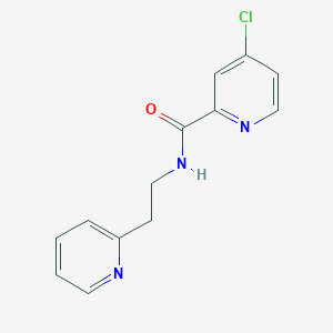 molecular formula C13H12ClN3O B14893931 4-Chloro-N-(2-(pyridin-2-yl)ethyl)picolinamide 