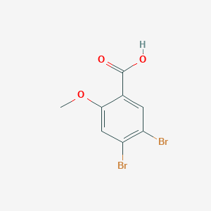 molecular formula C8H6Br2O3 B14893944 4,5-Dibromo-2-methoxybenzoic acid 