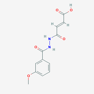 molecular formula C12H12N2O5 B14893957 (2E)-4-{2-[(3-methoxyphenyl)carbonyl]hydrazinyl}-4-oxobut-2-enoic acid 