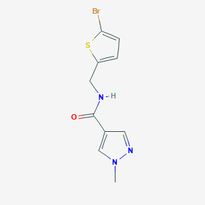 molecular formula C10H10BrN3OS B14893970 n-((5-Bromothiophen-2-yl)methyl)-1-methyl-1h-pyrazole-4-carboxamide 