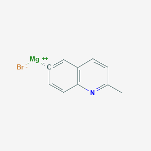 molecular formula C10H8BrMgN B14893975 2-Methylquinolin-6-ylmagnesium bromide 