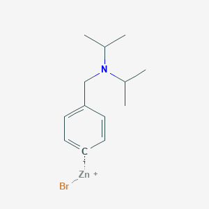 molecular formula C13H20BrNZn B14893983 4-[(Di-i-propylamino)methyl]phenylZinc bromide 