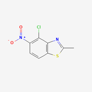 molecular formula C8H5ClN2O2S B14893992 4-Chloro-2-methyl-5-nitrobenzo[d]thiazole 