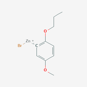 molecular formula C10H13BrO2Zn B14893997 (5-Methoxy-2-n-propyloxyphenyl)Zinc bromide 