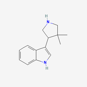molecular formula C14H18N2 B1489404 3-(4,4-dimethylpyrrolidin-3-yl)-1H-indole CAS No. 1779873-58-3