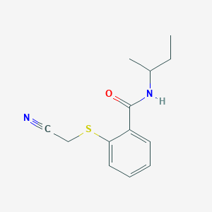 molecular formula C13H16N2OS B14894112 N-(butan-2-yl)-2-[(cyanomethyl)sulfanyl]benzamide 