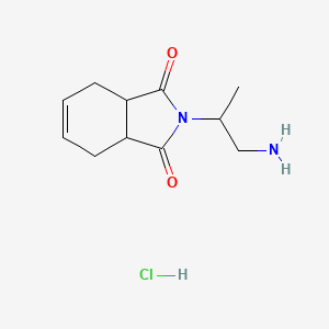 molecular formula C11H17ClN2O2 B1489412 2-(1-氨基丙烷-2-基)-3a,4,7,7a-四氢-1H-异吲哚-1,3(2H)-二酮盐酸盐 CAS No. 1864057-07-7