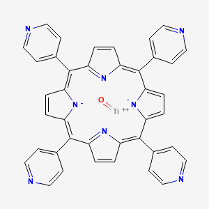 oxotitanium(2+);5,10,15,20-tetrapyridin-4-ylporphyrin-22,24-diide