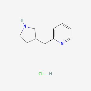 molecular formula C10H15ClN2 B1489413 2-(Pyrrolidin-3-ylmethyl)pyridine hydrochloride CAS No. 2098086-15-6