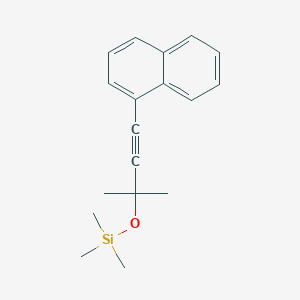 (1,1-Dimethyl-3-naphthalen-1-yl-prop-2-ynyloxy)-trimethyl-silane