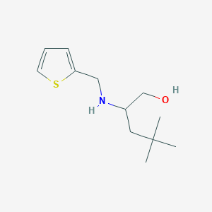 molecular formula C12H21NOS B14894196 4,4-Dimethyl-2-((thiophen-2-ylmethyl)amino)pentan-1-ol 