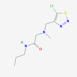 2-(((5-Chloro-1,2,3-thiadiazol-4-yl)methyl)(methyl)amino)-N-propylacetamide