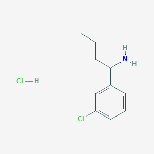 molecular formula C10H15Cl2N B1489426 1-(3-氯苯基)丁-1-胺盐酸盐 CAS No. 2098000-35-0