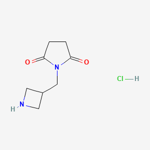 B1489429 1-[(Azetidin-3-yl)methyl]pyrrolidine-2,5-dione hydrochloride CAS No. 1864073-86-8