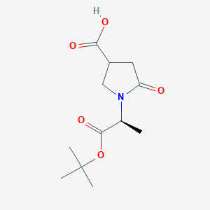 1-((S)-1-(tert-Butoxy)-1-oxopropan-2-yl)-5-oxopyrrolidine-3-carboxylic acid