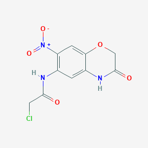 B1489434 2-chloro-N-(7-nitro-3-oxo-3,4-dihydro-2H-1,4-benzoxazin-6-yl)acetamide CAS No. 1306603-88-2