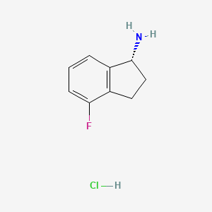 molecular formula C9H11ClFN B1489435 (R)-4-氟代茚满-1-胺盐酸盐 CAS No. 1637540-45-4