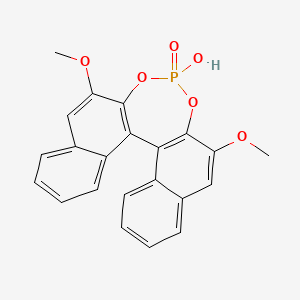 molecular formula C22H17O6P B14894368 13-hydroxy-10,16-dimethoxy-12,14-dioxa-13λ5-phosphapentacyclo[13.8.0.02,11.03,8.018,23]tricosa-1(15),2(11),3,5,7,9,16,18,20,22-decaene 13-oxide 