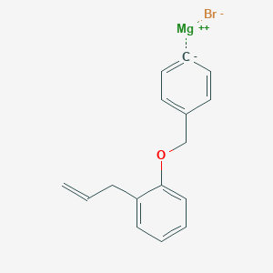 molecular formula C16H15BrMgO B14894389 4-(2-Allylphenoxymethyl)phenylmagnesium bromide 