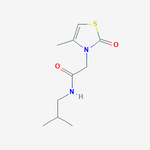 molecular formula C10H16N2O2S B14894391 n-Isobutyl-2-(4-methyl-2-oxothiazol-3(2h)-yl)acetamide 