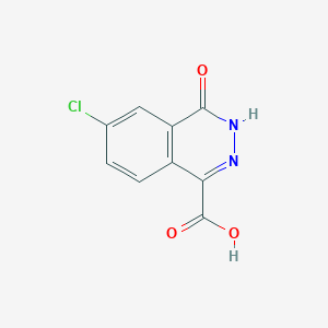 molecular formula C9H5ClN2O3 B14894394 6-Chloro-4-oxo-3,4-dihydrophthalazine-1-carboxylic acid 