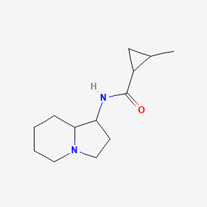 2-methyl-N-(octahydroindolizin-1-yl)cyclopropane-1-carboxamide