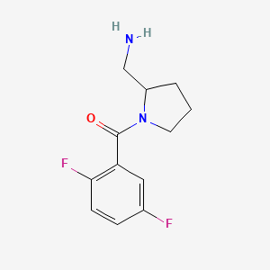 molecular formula C12H14F2N2O B14894426 (2-(Aminomethyl)pyrrolidin-1-yl)(2,5-difluorophenyl)methanone 