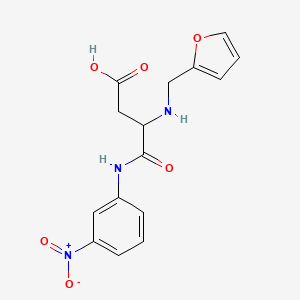 N~2~-(furan-2-ylmethyl)-N-(3-nitrophenyl)-alpha-asparagine