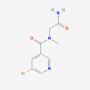 molecular formula C9H10BrN3O2 B14894450 n-(2-Amino-2-oxoethyl)-5-bromo-N-methylnicotinamide 