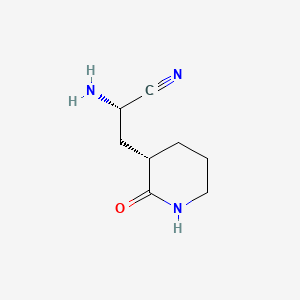 (S)-2-Amino-3-((S)-2-oxopiperidin-3-yl)propanenitrile