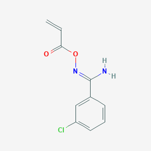 [Amino(3-chlorophenyl)methylidene]amino prop-2-enoate