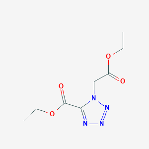 molecular formula C8H12N4O4 B1489449 Ethyl 5-(ethoxycarbonyl)-1H-tetrazole-1-acetate CAS No. 52130-20-8